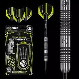 Click here to learn more about the Winmau MvG Michael Van Gerwen Design Authentic 85% Tungsten Steel Tip Darts.