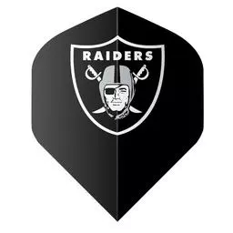 Click here to learn more about the Shot! Darts NFL Raiders Flight Set Black.