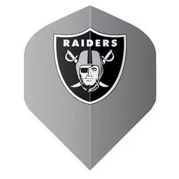 Click here to learn more about the Shot! Darts NFL Raiders Flight Set Grey.