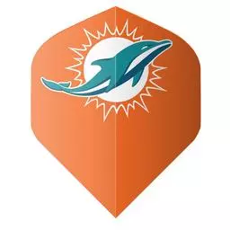 Click here to learn more about the Shot! Darts NFL Dolphins Flight Set Orange.