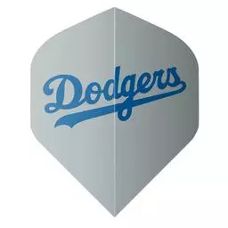 Click here to learn more about the Shot! Darts MLB LA Dodgers Flight Set Grey.