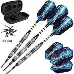 Click here to learn more about the Viper Astro Darts 80% Tungsten Soft Tip Darts Black Rings.