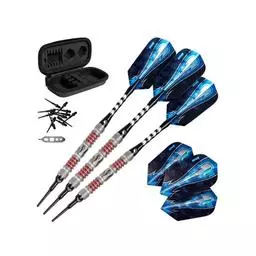 Click here to learn more about the Viper Astro Darts 80% Tungsten Soft Tip Darts Red Rings 18 Grams.